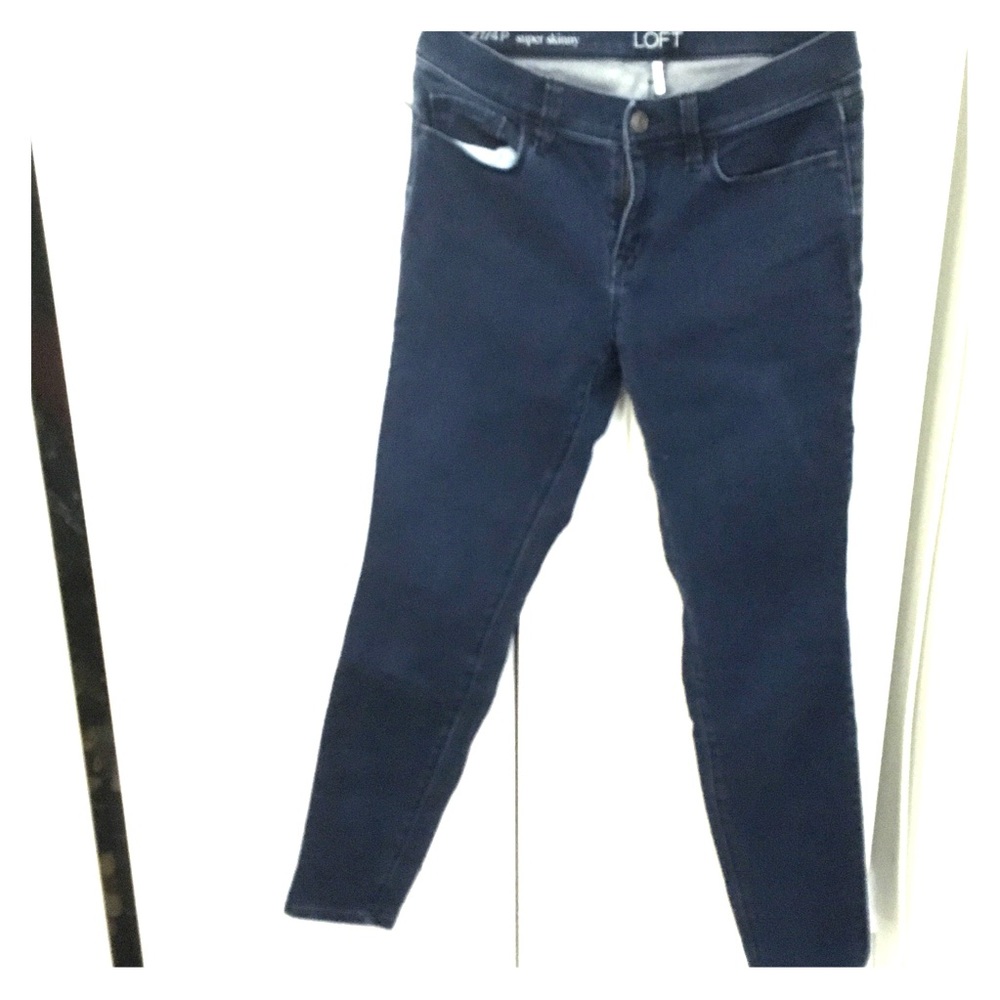 Loft petite skinny blue jeans